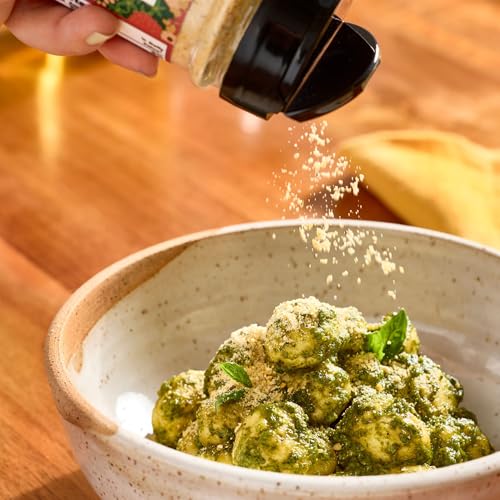 Farmer Foodie | Italian Herb | Vegan Dairy-Free Cashew Parmesan Cheese Alternative | Grated | Gluten-Free | 3.5 oz Jar with Pour & Sprinkle Cap - Thumbnail 3