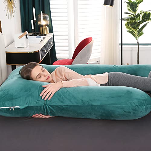 Image of Victostar Pregnancy Pillow,57 inches U Shaped Maternity Pillow with Removable Cover Full Body Pillow Support for Back, HIPS, Legs, Belly