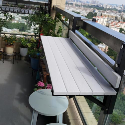 Mesa plegable para balcón y escritorio auxiliar de pared exterior