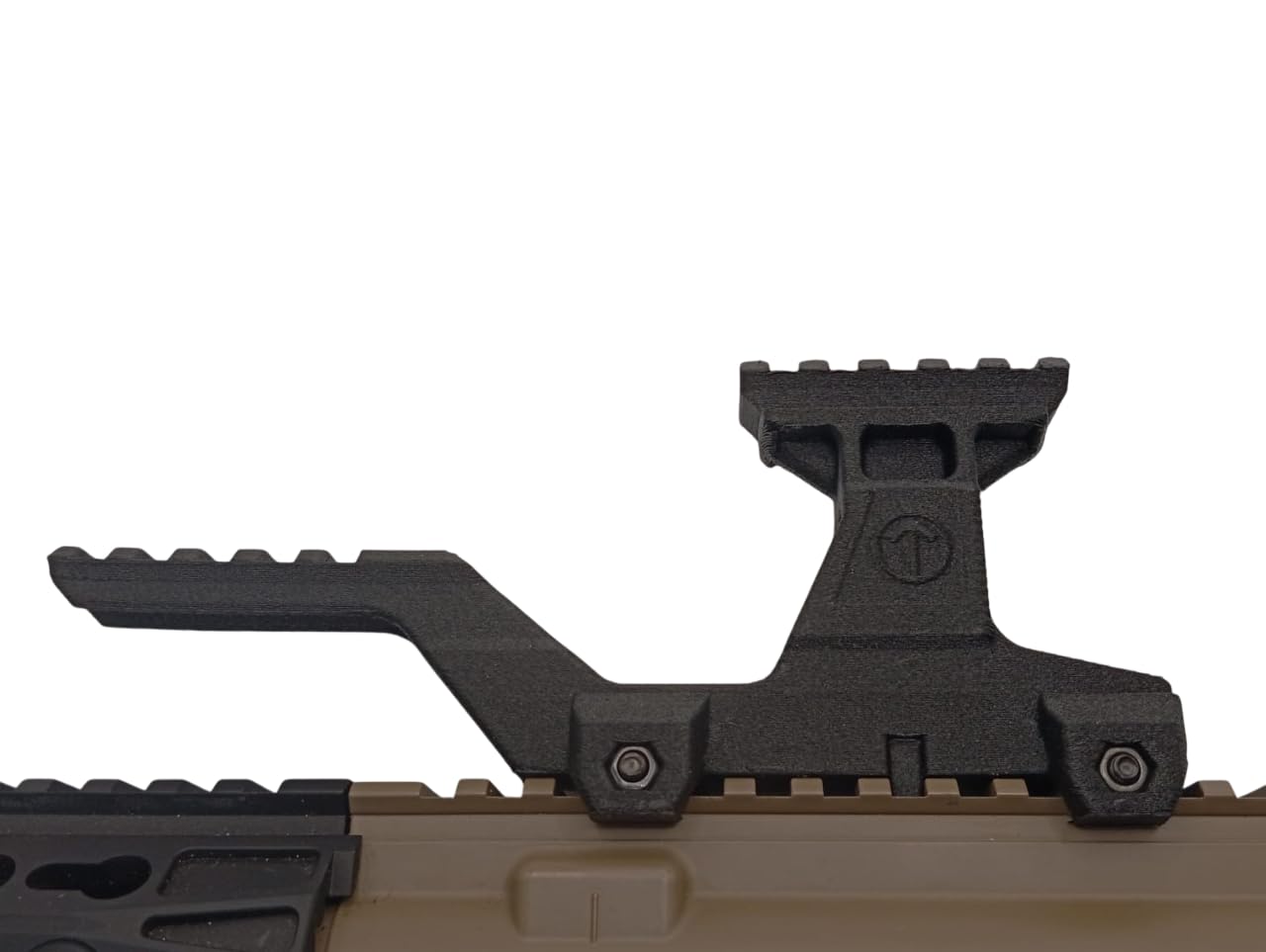 Viking Monture Hydre Riser Mount avec Rail Picatinny pour Red Dot et an/PEQ - Type Kit Lerna Mount Airsoft - Polyamide avec Fibre de Carbone - Augmente la Hauteur de Vision pour CQB, IPSC