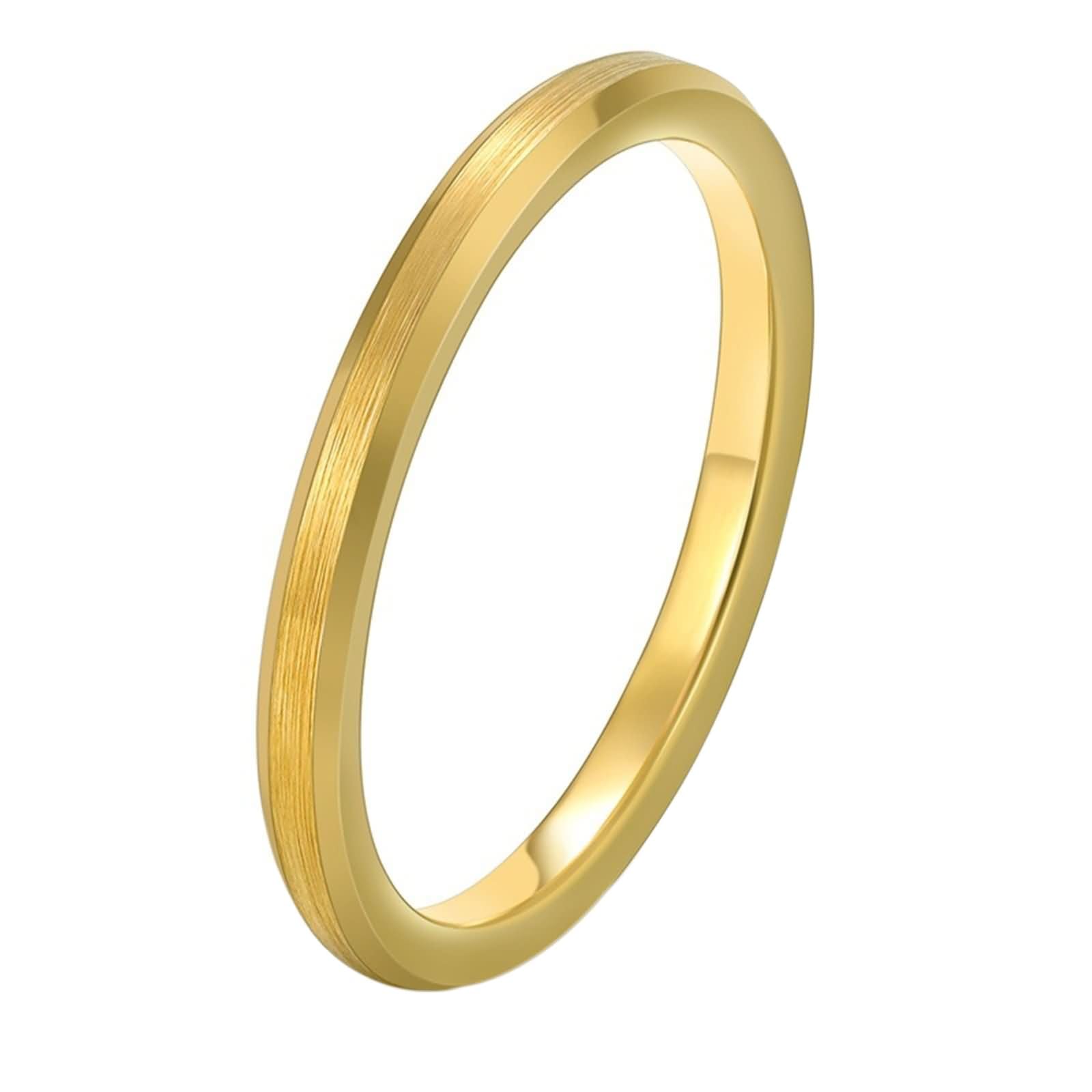 Anillos con Grabado de Tungsteno Mujer y Hombre, 2MM/4MM/6MM/8MM/10MM Redondo Cepillado Anillos de Negro Compromiso para Hombre