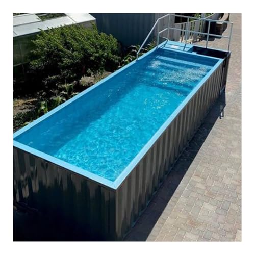 20ft Outdoor Prefab Swimming Pool Fiberglass Design No Installation Required Above Ground Shipping Container Swimming Pool for Sale
