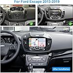 4G64G-9-Android-13-Car-Stereo-Radio-for-Ford-Escape-2013-2014-2015-2016-2017-2018-2019-HD-Touch-Double-Din-Car-Radio-with-Wireless-carplay-Wired-Android-Auto-WiFi-GPS-Navigation-AHD-Camera