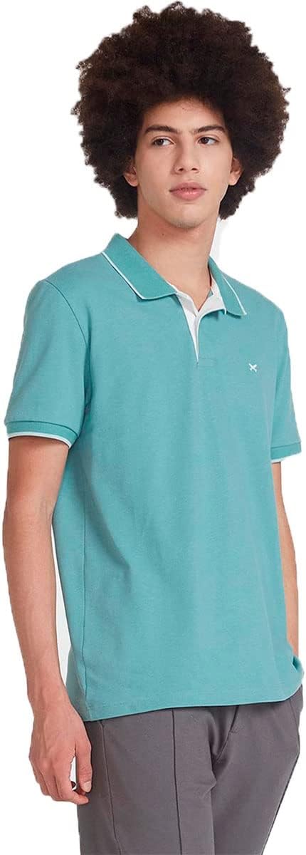Camisa Polo Básica Masculina Em Malha Piquet Com Bordado