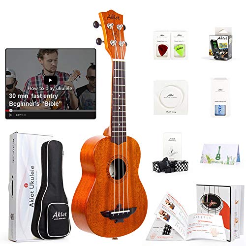 Kit de démarrage pour ukulélé ténor en acajou massif – Ukulélé de concert soprano – Guitare hawaïenne – 23 pouces – 12… - Les Beatles, Paul McCartney, John Lennon, RIngo Starr, George Harrison Kit de démarrage pour ukulélé ténor en acajou massif - Ukulélé de concert soprano - Guitare hawaïenne - 23 pouces - 12…