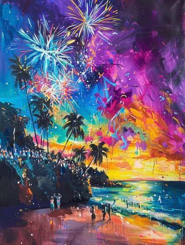 Peinture Diamant Adulte Paysage Plage 40x50cm G0-114 Cristal