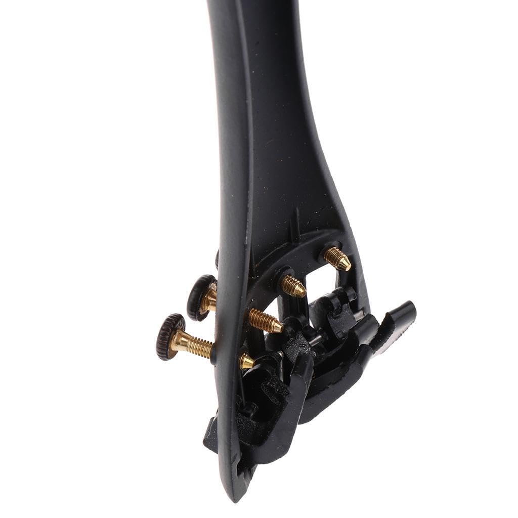 BEALIFE Cordier de violon en alliage, fabrication artisanale d'exception, avec 4 tendeurs fins. Pièces fiables pour violon 1/2. Cordier performant. Tendeurs fins intégrés et, Noir, 45659
