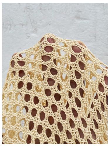 Image of Verdusa Women's Oversized Summer Cardigan Lightweight Sweater Crochet Knit Beach Cover Up Spring Vacation Outfits