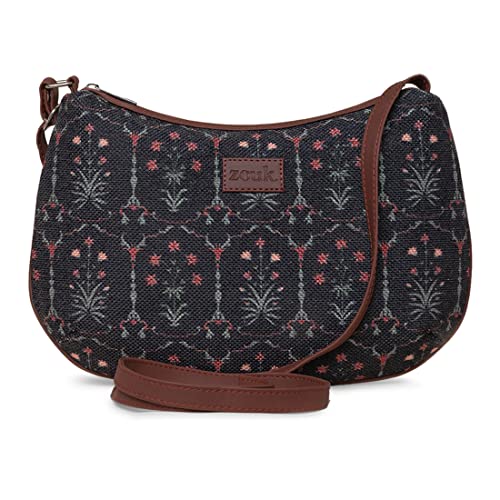 Image of ZOUK Women's Vegan Handcrafted Taj Guldasta Structured Shoulder Bag