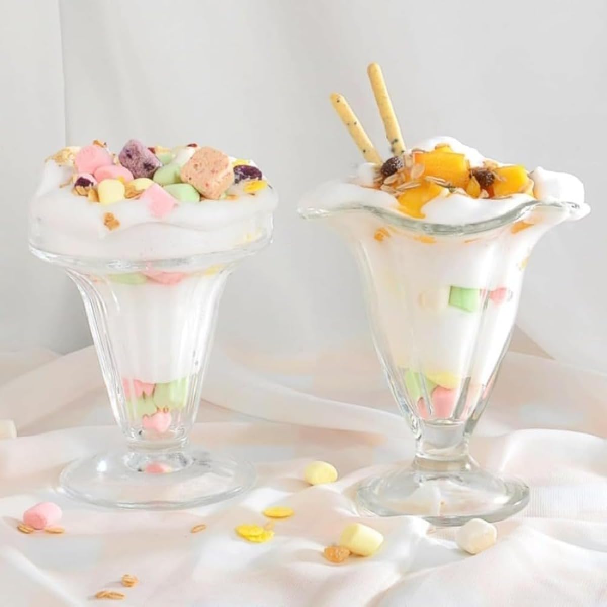 Amazon｜Drvruro パフェグラス クリア 190ml 6個セット デザート