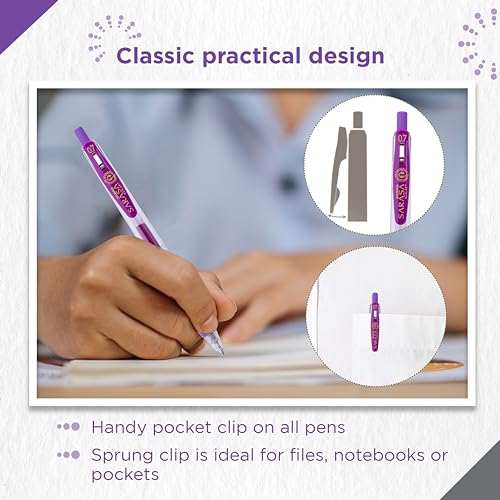 Zebra Sarasa Clip Bolígrafo Gel 0.7 mm Violeta miniatura 6