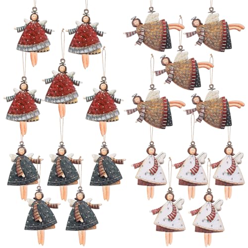 IWTBNOA 20 Stück Kleine Engel Anhänger für Weihnachtsbaum,...