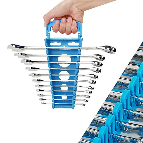Duratech Combination Wrench Set, Metric, 11-Piece, 8, 10, 11, 12, 13, 14, 15, 16, 17, 18, 19Mm, 12-Point, Cr-V Steel, Organized In Wrench Holder #TOP4