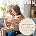 KITHED Cotton Yarn，50% Cotton 50% Polyester-10.5oz，526yard，3 Pack ，Soft Yarn for Crocheting and Knitting (49 Ecru)