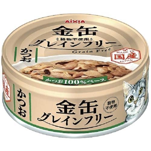 金缶ミニ グレインフリー かつお70g Amazon.co.jp: アイシア 金缶ミニ グレインフリー かつお 70g