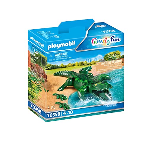 Playmobil Alligator avec Ses Petits Multicolor 70358