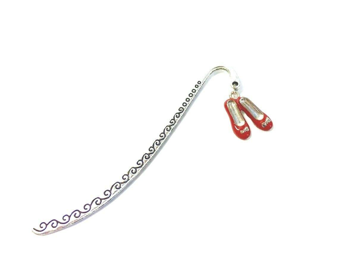 Silver Knight Silver And Red Silver Plated Bookmark With Red Dorothy Wizard Of Oz Ballet Shoes