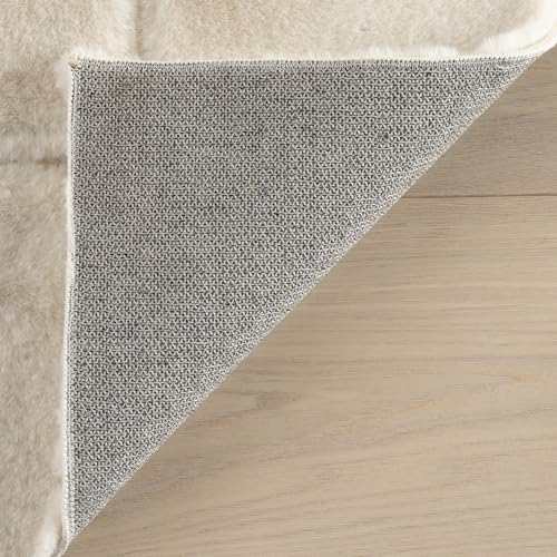 Tapete Rugs USA Tessera Grid Plush, 5x8, Blanco miniatura 5