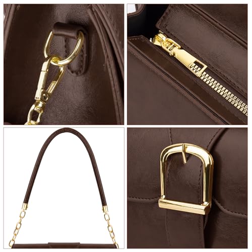 Image of Shoulder Bag for Women, Faux Leather Women's Shoulder Handbags, Fashionable Tote Purses for Women