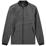 Nike Men's Tech Pack Grid Bomber Jacket (US, Alpha, Large, Regular, Regular, Black/White)