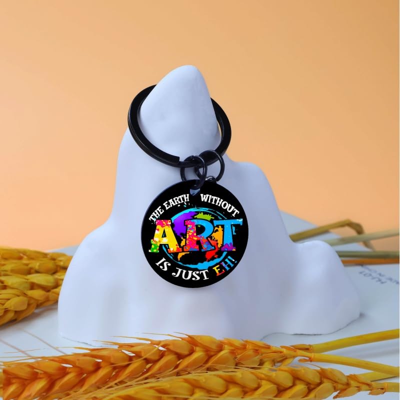 Artist Gifts Art Teacher keychain For Women Men Art Keychain Coolest Gift For Artists Artsy Gift For Women Painters Birthday Presents For Artists Friends Halloween & Christmas For Teens