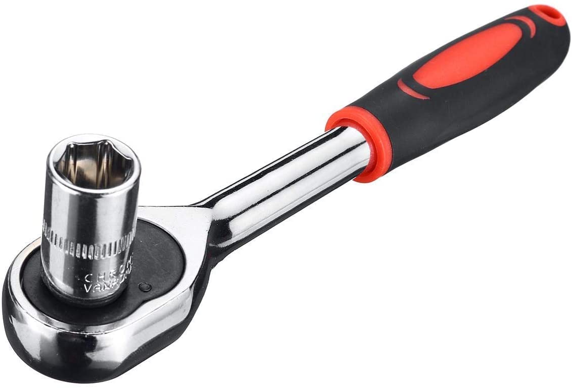 Llaves de Carraca Llaves de Vaso Juego de Herramientas 12 Piezas 1/4 Pulgadas zócalo Llave de trinquete Llave de extensión Varilla combinada Kit de Herramientas de Mano 1109