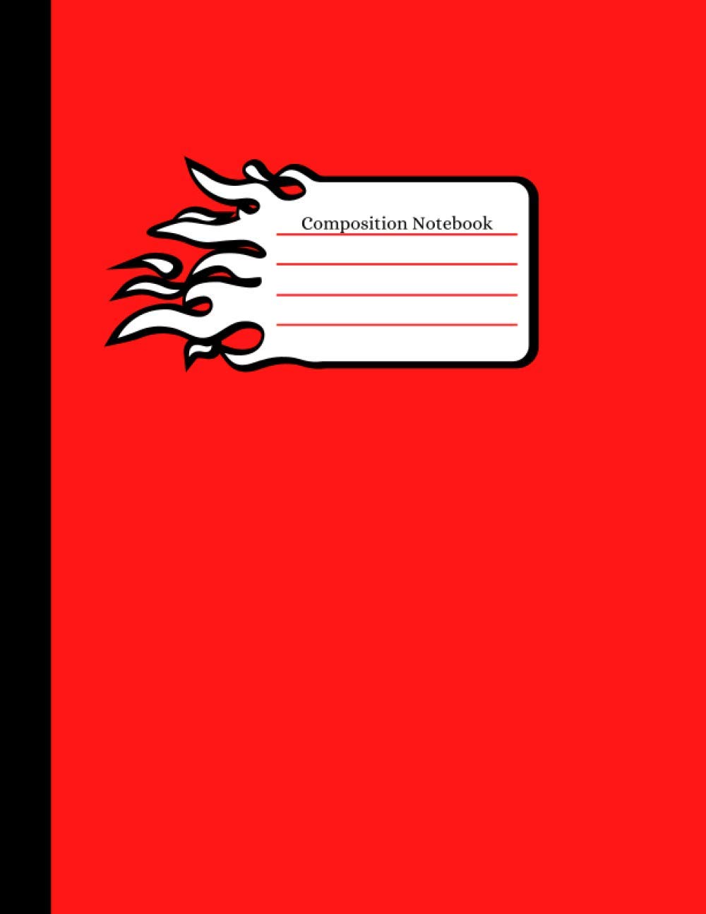 Composition Notebook: Wide Blank Lined Workbook for Creative Kids, Teens, High School and College Students! 100 Pages, Large Size - (8.5'' x 11''), Great design!