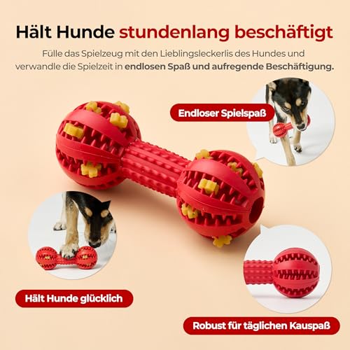 JAYU PET Zahnbürstenspielzeug Hundekauspielzeug für Aggressive Kauer, langlebiges Zahnkauen für kleine und mittelgroße Hunde, Zahnreinigungsspielzeug, um sie zu beschäftigen, Plaque und Zahnstein zu