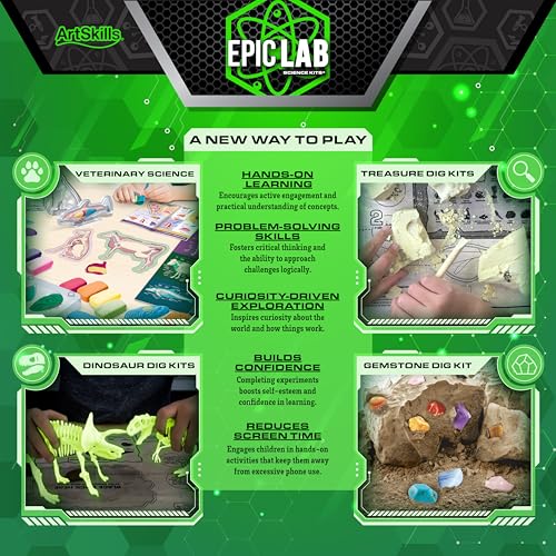 ArtSkills Epic Lab Dig Kit, Ocean Discovery STEM Treasure Hunting Science Kit Arts & Crafts Activity, 30 Assorted Treasures, Tools Included by ArtSkills - Used condition - Image 7