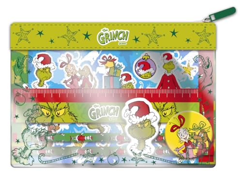 Totum The Grinch Stationery Set, Green