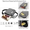 Veyarien Waterproof Men's Crossbody Bag, Anti-Theft Chest Shoulder Bag with Multiple Pockets, Lightweight Travel Phone Passport Cross Body Sling Bag for Daily Use, Gym, Hiking (Black) #3