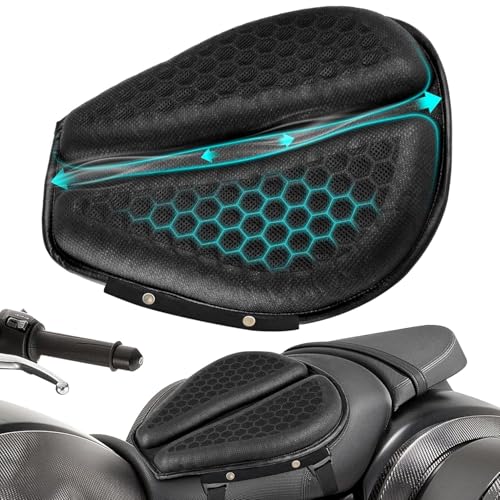 Image of PilloWillo 3D Gel Bike Seat Cushion Pad | Shock-Absorbing Honeycomb Gel Cover for Long Rides | Universal Fit for Bikes, Office & Car Seats | Durable, Breathable & Pressure Relief Support