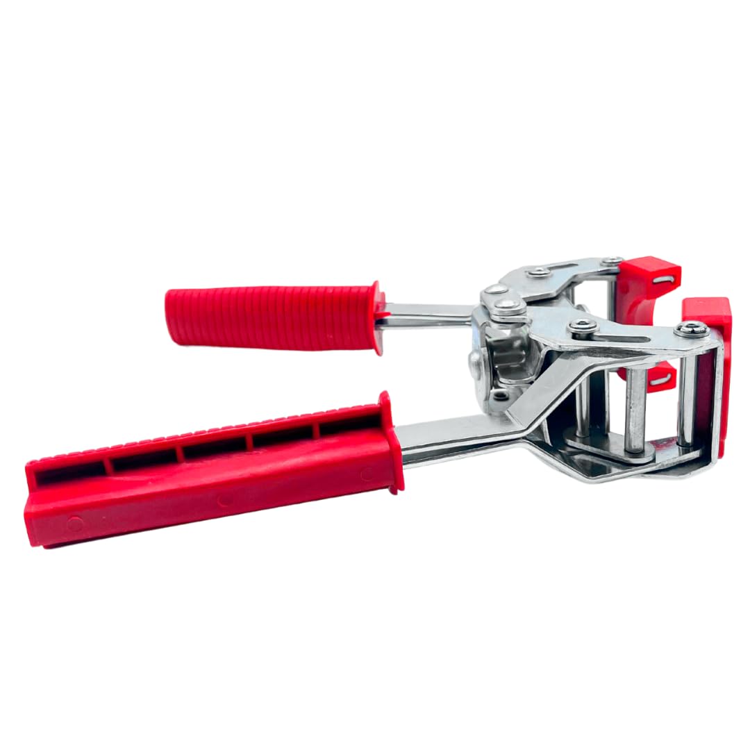Maka Tappatrice Manuale + 100 Tappi Corona Diametro 26mm Inclusi Capsulatrice Professionale per Tappi Max 26.5mm in Metallo a 2 Leve Impugnatura Ergonomica per Vino Birra Salsa (tappa + 100 Tappi)