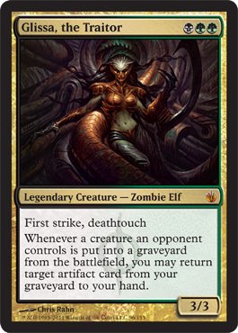 mtg mirrodin besieged cards Magic: the Gathering - Glissa, The Traitor Job:Ranged - Bard Terra de Zendikar booster packs Commander MTG Deck Guide: