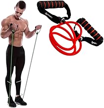 للتدريب فى وقت احزمة مقاومة للتمارين الرياضية من SportQ®️، احزمة مقاومة مع مقابض مريحة، حبل شد لليوغا، احزمة تمارين للتمرين، اربطة قابلة للتمدد لممارسة العلاج الفيزيائي