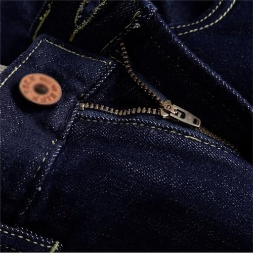 Cotton Elastic Retro Straight Leg Jeans for Men's Pants Spring and Autumn Casual Jeans(31)4