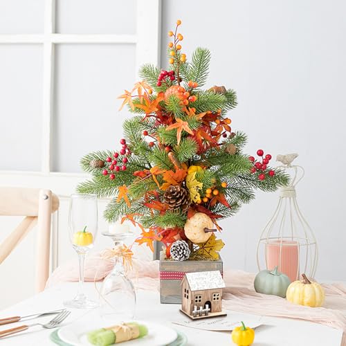 Mini-décorations de maison de Noël LED en bois pour centre de table - 3