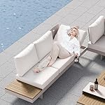 Patioco Lounge Set 6-teilig Aluminium & Teakholz