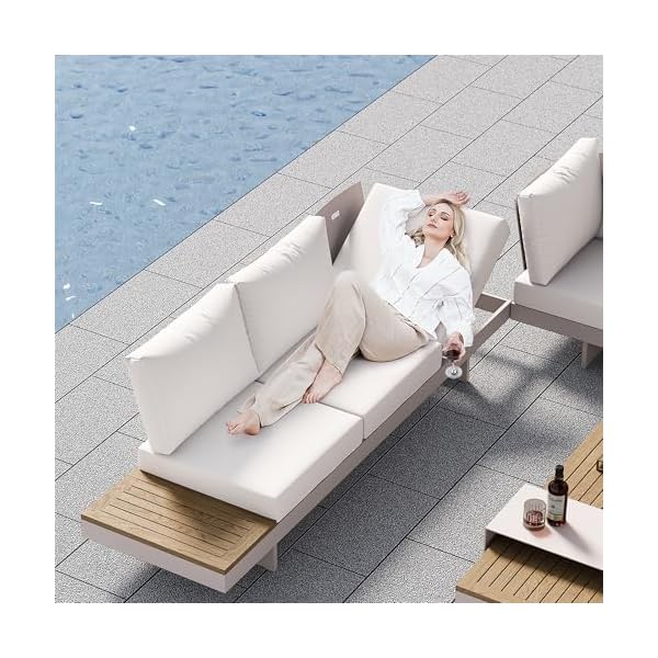 Patioco Lounge Set 6-teilig Aluminium & Teakholz