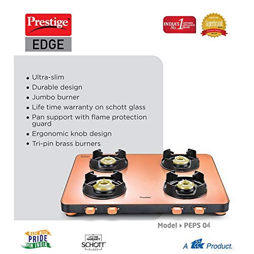 prestige edge schott glass 4 burner gas stove