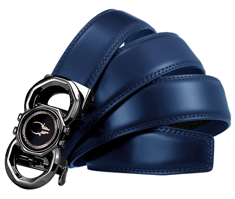 Image of WildHorn Men's Genuine Leather Belt for Men| Premium Auto-Lock Buckle | Adjustable up to 48 inch | Formal & Casual Wear | Micro-Adjust Fit | Including Stylish Gift Box