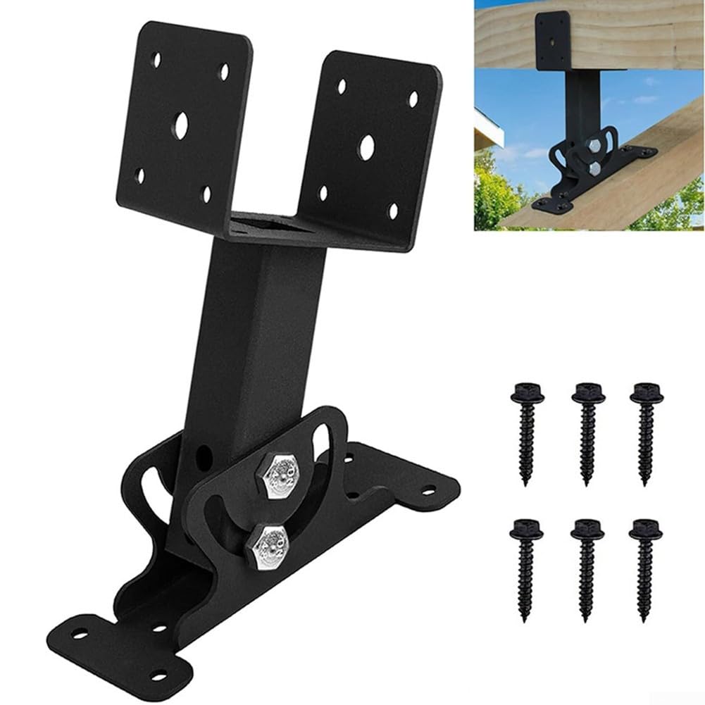 Kit de support de toit réglable pour pergola - Construction métallique avec réglage facile de l'angle