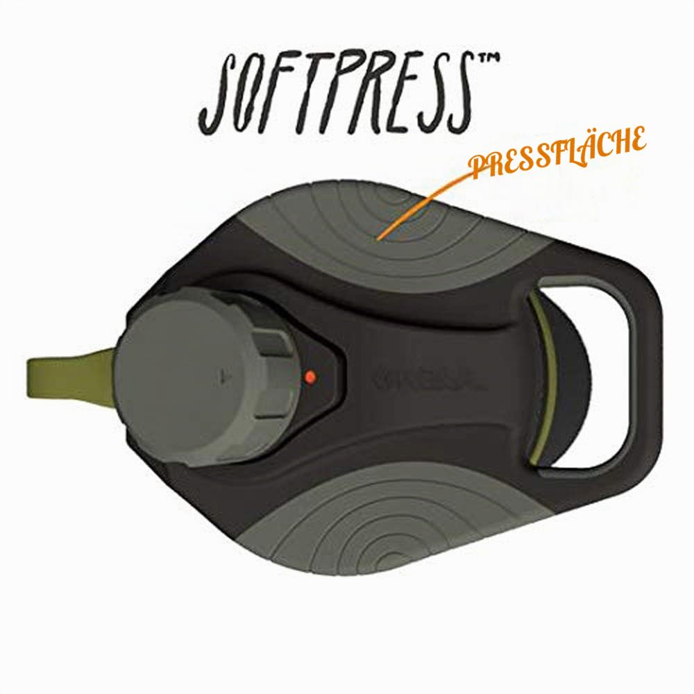 Grayl GeoPress Outdoor- & Reisewasserfilter | für 250L Wasser | Filterkartusche wechselbar | Black Camo mit 1 Ersatzfilter