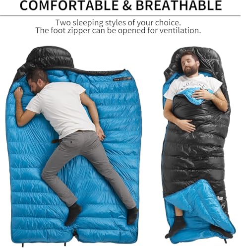 Naturehike CW400 Daunenschlafsack ultraleicht für Camping und Wandern