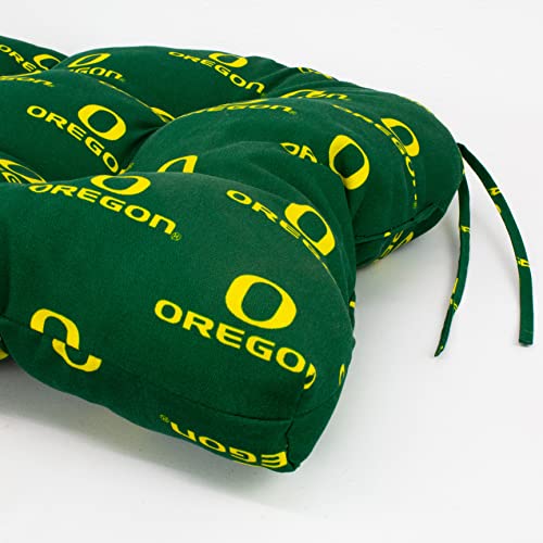 Image of College Covers Everything Comfy Oregon Ducks Indoor Outdoor Settee Loveseat Bench Cushions