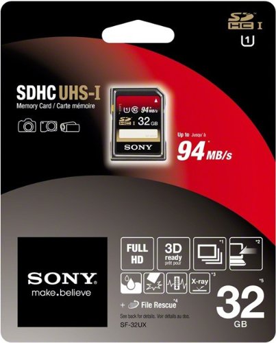 Sony 32GB SDHC Class 10 UHS-1 (SF32UX/TQ)
