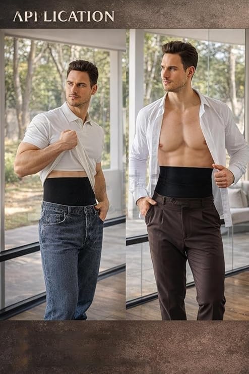 Image of Men Supporter Shapewear | Waist & Tummy Tucker Compression Body Shaper Shorts for Men | High Waist Slimming Supporter Innerwear | Breathable Shapewear