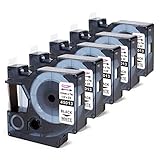 Anycolor Compatible Label Refill Replacement for Dymo D1 45013 S0720530 Label Tape 1/2 Inch x 23 Ft...