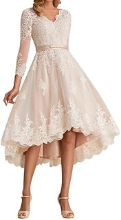 Tulle Lace Wedding Dresses for Bride 2026 Simple Long Sleeve Wedding Gow...