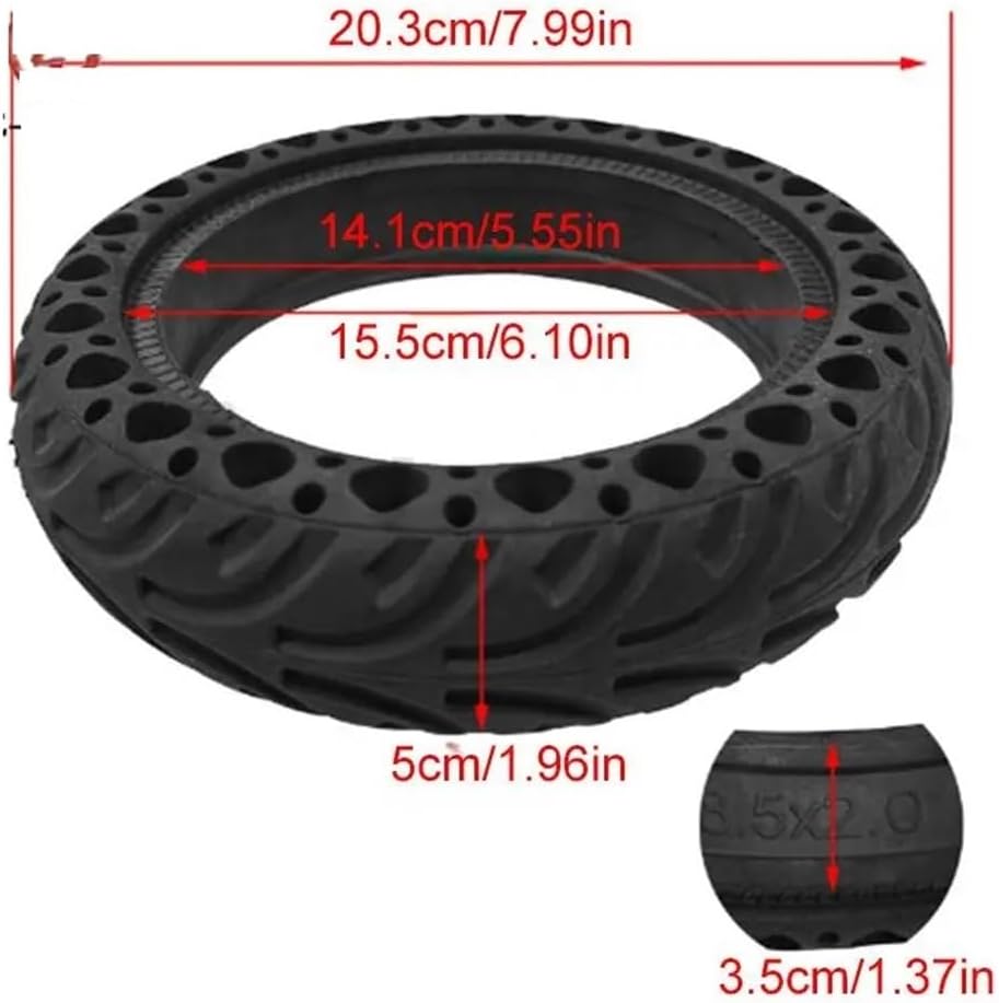 new 8.5x2.0 Solid Tire Fit For Electric Scooter Motorcycle ATV Moped Model 8.5 Inch Hole Design Replacement tire Model